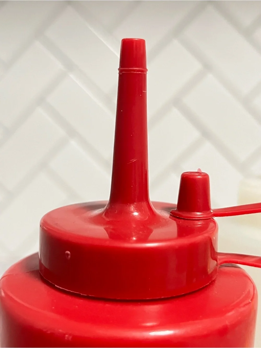 Set of 3 Plastic Squeeze Condiment Bottles Red Yellow White Restaurant Style